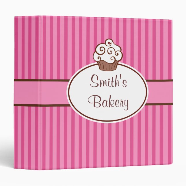 Retro Custom Cupcake Binder (Front/Spine)