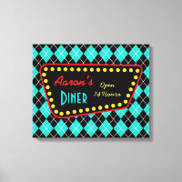 Retro Custom Diner Sign Art