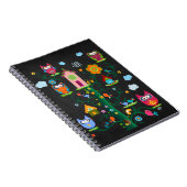Retro Custom Trendy Colourful Owl Notebook (Right Side)