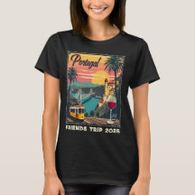Retro Customizable Portugal Trip- T-Shirt