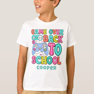 Retro cute back to gamer boys t-shirt