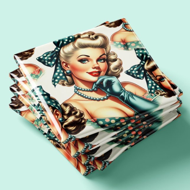 Retro Cute Classic Pinup Magnet (Creator Uploaded)