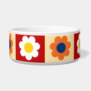 Retro Cute colorful Flowers Pattern