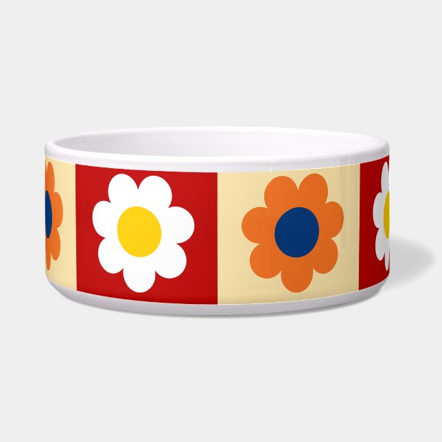 Retro Cute colourful Flowers Pattern  (Front)