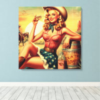 Retro Cute Cowgirl