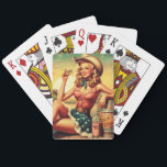 Retro Cute Cowgirl Playing Cards<br><div class="desc">Retro Cute Cowgirl</div>