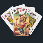 Retro Cute Cowgirl Playing Cards<br><div class="desc">Retro Cute Cowgirl</div>