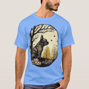 Retro cute french bulldog T-Shirt