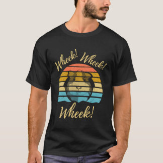 Retro Cute Funny Wheek Guinea Pig Owner Cavy Lover T-Shirt