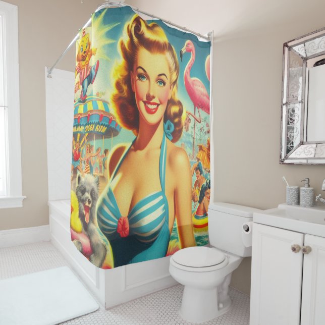Retro Cute Kitsch Girl (In Situ)