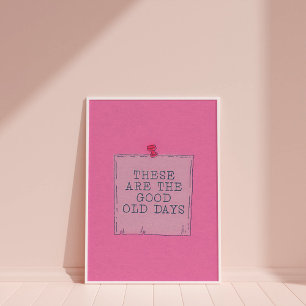 Retro Cute Trendy Quote Poster For Wall Art