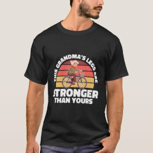Retro Cyclist Grandmother Bicycle - Vintage Cyclin T-Shirt