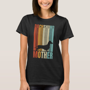 Retro Dachshund Mother  Dog Woman T-Shirt