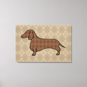  Retro Dachshund Wall Art