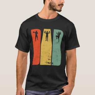 Retro Dad Boxing 60s 70s Vintage Boxing For Papa T-Shirt