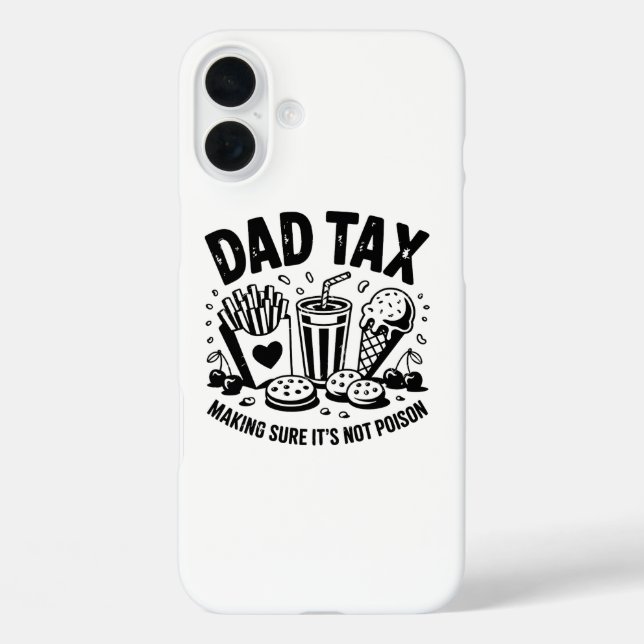 Retro Dad Tax Distressed Snack Art Case-Mate iPhone Case (Back)