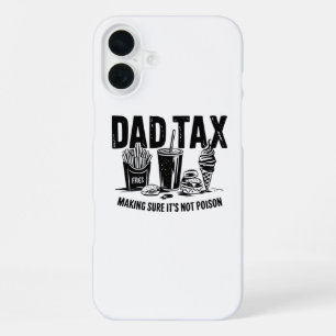 Retro Dad Tax Distressed Snack Art iPhone 16 Plus Case