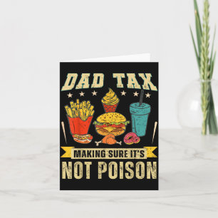 Retro Dad Tax Making Sure It's Not Ison Funny Fath Card