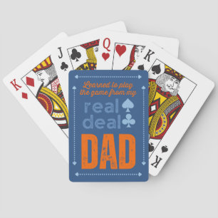 Retro Dads Vintage Casino Playing Cards