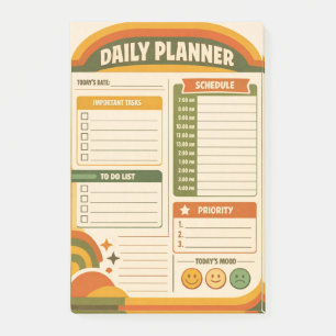Retro Daily Planner Post-it Notes