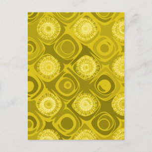 Retro Daisies Wedding Shower Invitation Postcard