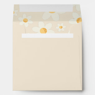 Retro Daisy Anniversaire de fête Enveloppe Super