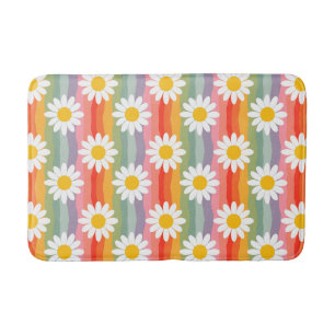 Retro Daisy Bath Mat