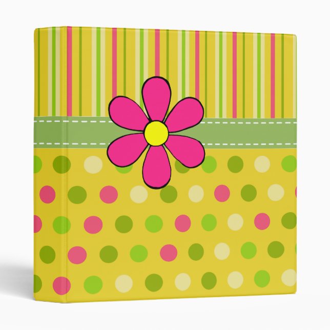 Retro Daisy Binder (Front/Spine)