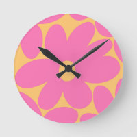 Retro Daisy Flowers in Pink Pale Marigold #1 #art