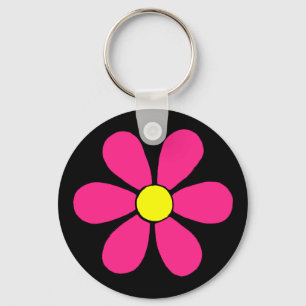 Retro Daisy Keychain
