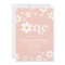Retro Daisy One Floral 1st Birthday Invitation