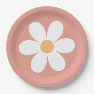 Retro Daisy Paper Plates