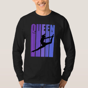 Retro Dance Dancer Queen Dancing Purple Cute Women T-Shirt