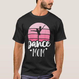 Retro Dance Mom Vintage Pink Ballerina Shirt Balle