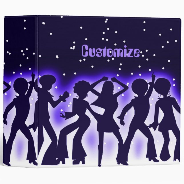 Retro Dance Party Purple Binder (Front/Spine)
