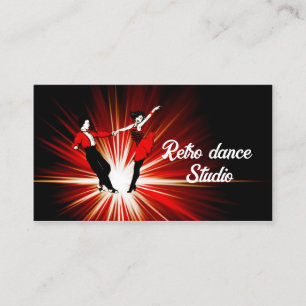 Retro Dance Studio Disco Style Business Card