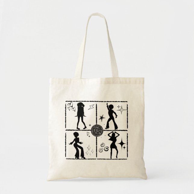 Retro Dance Wall.w Tote Bag (Front)