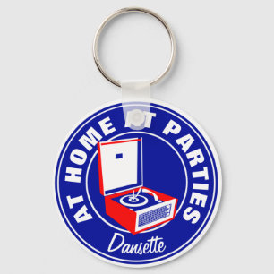 Retro Dansette Bermuda record player Keychain
