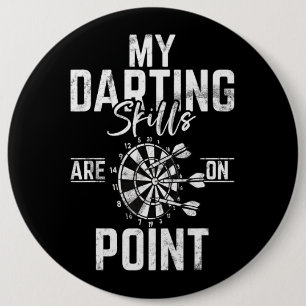 Retro Dartboard Dartboard 180 for Men Dart Players 6 Inch Round Button