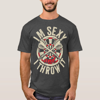 Retro Dartboard Dartboard 180 for Men Dart Players T-Shirt