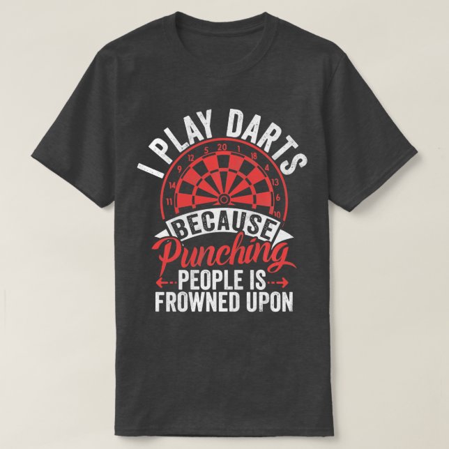 Retro Dartboard Dartboard 180 for Men Dart Players T-Shirt (Design Front)