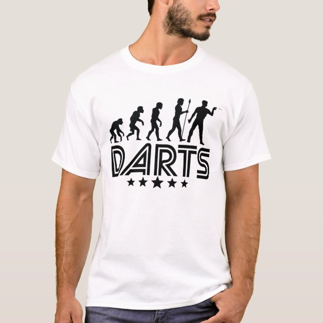 Retro Darts Evolution T-Shirt (Front)
