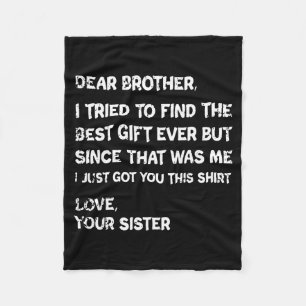 Retro Dear Brother I Tried To Find The  Fleece Blanket