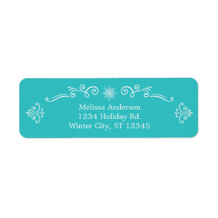 Retro Decorative Address Label