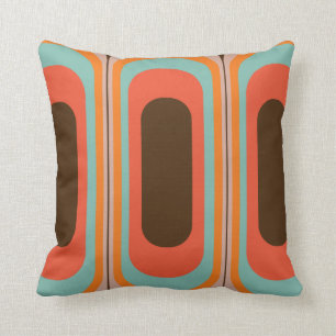 Retro decorative pillow 70s 60s style