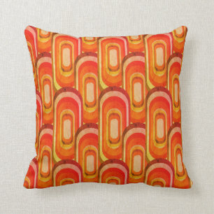 Retro decorative pillow 70s 60s style