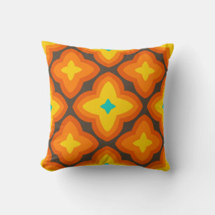 Retro decorative pillow 70s 60s style
