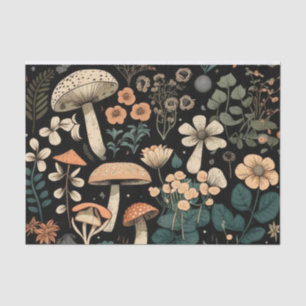 Retro Decoupage Mushrooms & Flora Collection Tissue Paper