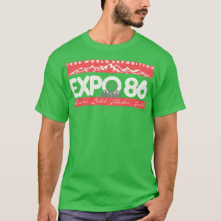 Retro Defunct Expo 86 Worlds Fair Vancouver Canada T-Shirt