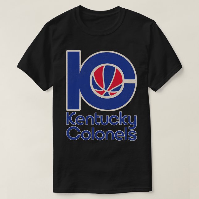 Retro Defunct Kentucky Colonels Basketball Team T-Shirt (Design Front)